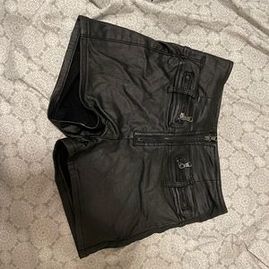 Leather Shorts